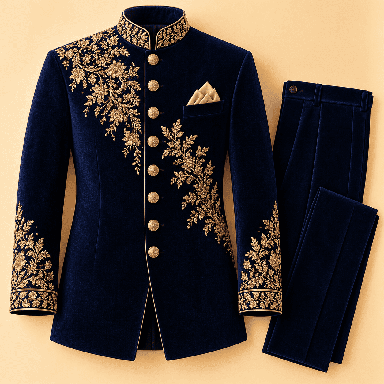 Embroidered Velvet Jodhpuri