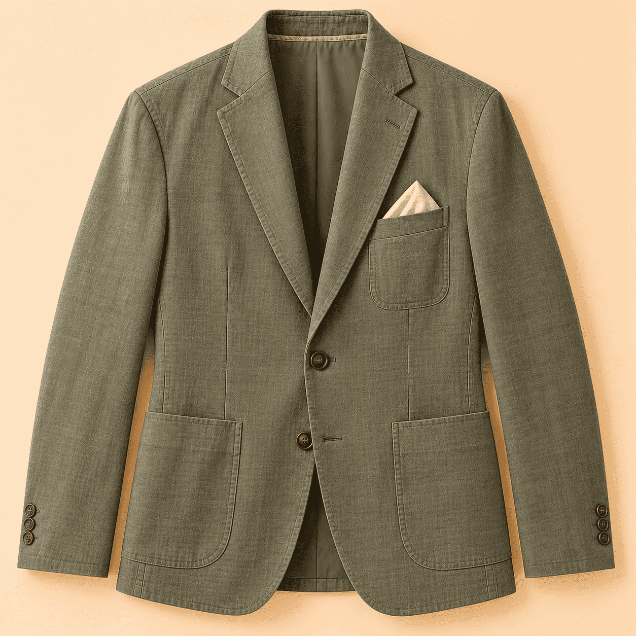 Unstructured Cotton Blazer
