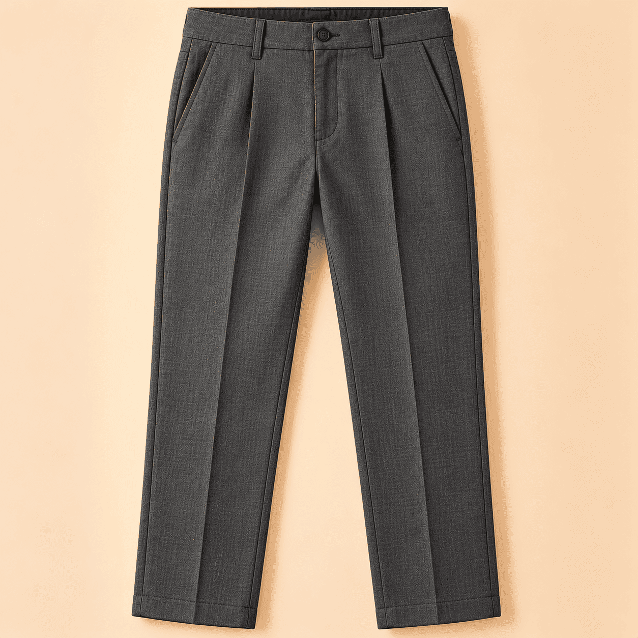 Wool-Blend Formal Trousers